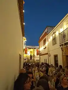 Santa Marta por la calle del Reloj