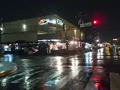 Calles de Santa Tecla en la noche.