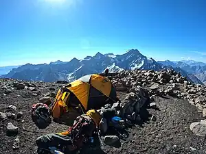 Foto del Campamento de Altura a 4.900 m.