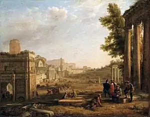 El Campo Vaccino (1636), de Claudio de Lorena, Museo del Louvre, París