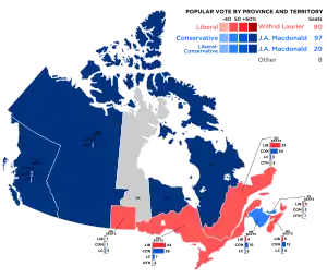 Elecciones federales de Canadá de 1891