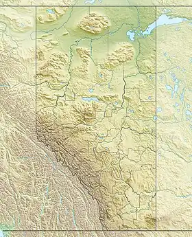 Monte Andrómeda ubicada en Alberta