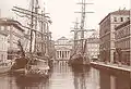 Una postal que representa al canal en 1900