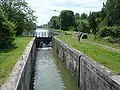 El canal en Vouziers en Vrizy