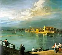 Canaletto pintó las islas de San Miguel y Murano.