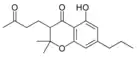 Chemical structure of cannabichromanone-C3