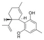 Chemical structure of cannabidiorcol.