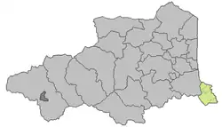 Situación del cantón en los Pirineos Orientales