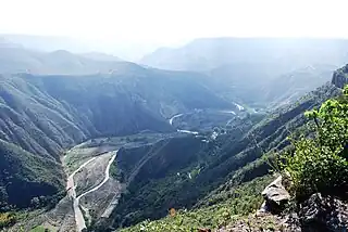 Barranca de Metztitlán al oriente del estado.