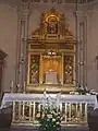 Altar del Santísimo, donde se guardan los restos del Beato