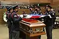 Capilla Ardiente y Guardia de Honor al féretro del diputado Peña por efectivos de la Guardia de Honor Presidencial.