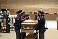 Capilla Ardiente y Guardia de Honor al féretro del diputado Peña por efectivos de la Guardia de Honor Presidencial.