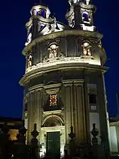 Vista de la iglesia con la nueva iluminación