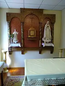 Capilla donde estaba la habitación de Sor Lucía