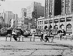 Capitol Park en 1942, desde del costado norte