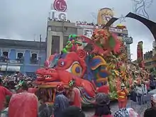 Carroza del Carnaval de Negros y Blancos