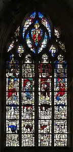 Anunciación y el milagro de las palanquillas? en Notre Dame de Carentan, siglo XV