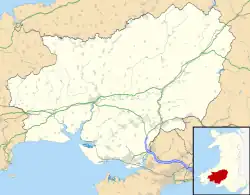 Llandeilo ubicada en Carmarthenshire