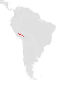 Distribución de Carollia manu