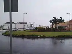 Carretera General desde la rotonda de entrada a Finca España.