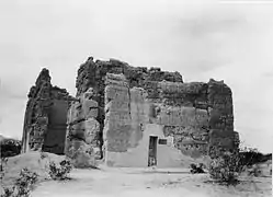 Lado oeste de la  Casa Grande ca. 1900