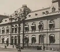 Posición original de la entrada junto a la Casa Rosada.