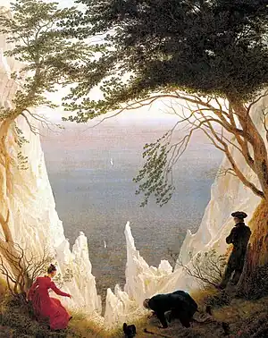 Caspar David Friedrich: Acantilados blancos en Rügen