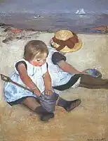 Niños en la playa (1884)