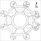 El plano octagonal del Castel del Monte.