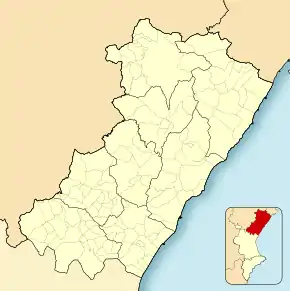 Vallibona ubicada en Provincia de Castellón