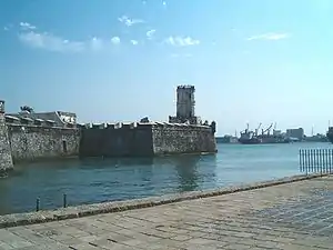 Fortaleza de San Juan de Ulúa en el puerto de Veracruz.