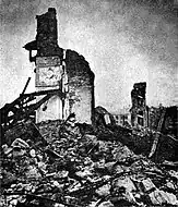 El Castillo Real de Varsovia destruido en 1945