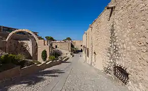 Vista del interior del castillo