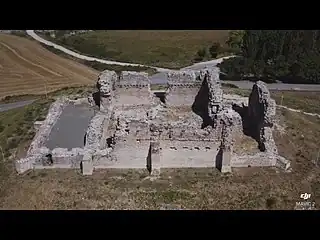  Vista del castillo desde un DJI Mavic2