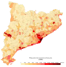 Población por· municipio (2018)