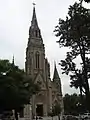 Vista de la Catedral Basílica Nuestra Señora de las Mercedes desde la plaza San Martín.