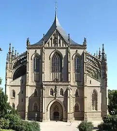 Iglesia de Santa Bárbara en Kutná Hora