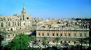 Catedral y Archivo de Indias en Sevilla