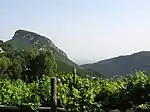 Panorama de Dupino(Monte San Libertador y escorzo del Mar Tirreno)