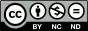 CC-BY-NC-ND icon