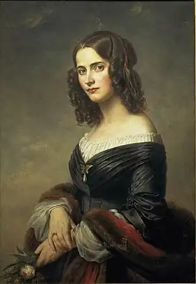 Cécile Mendelssohn Bartholdy, neé Jeanrenaud (1846). Biblioteca Estatal de Berlín