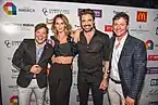 Gabriel y Fernando junto a Sabrina Rojas y Luciano Castro en Noche de Gloria 2017.