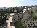 Vista del interior de las murallas cerca de la Porta San Sebastiano.