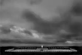 Tumbas de soldados argentinos muertos en la Guerra de las Malvinas, enterrados en el Cementerio de Darwin, isla Soledad