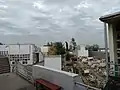 Vista hacia el Templo Votivo desde las escalinatas de los nichos.