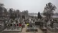 Vista del cementerio hacia el norte.