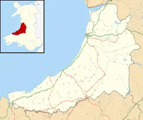 Llanrhystud ubicada en Ceredigion