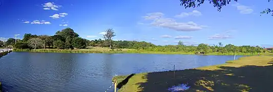 Lago en zona urbana - pesca de ocio