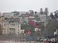 Cerro Artillería desde el puerto de Valparaíso.