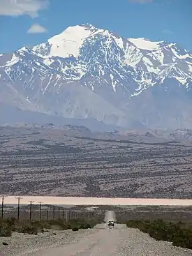 Cerro Mercedario, el punto más elevado de la provincia.